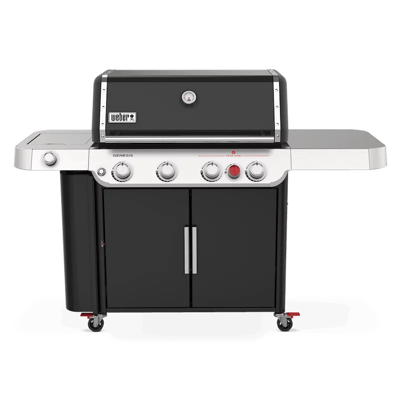 Nexgrill 4-Burner Propane GAS Grill in Black with Side Burner and Stainless Steel Main Lid