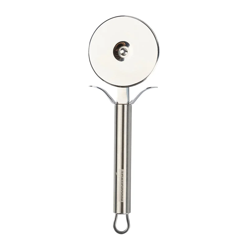 Stainless Steel Pizza Cutter with Protective Finger Guard