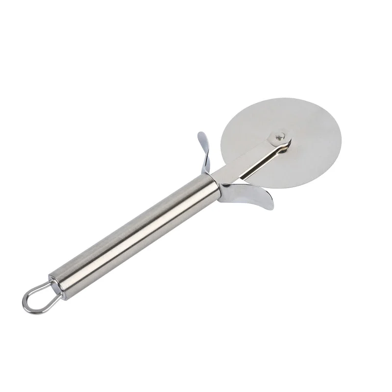 Stainless Steel Pizza Cutter with Protective Finger Guard - Image 3