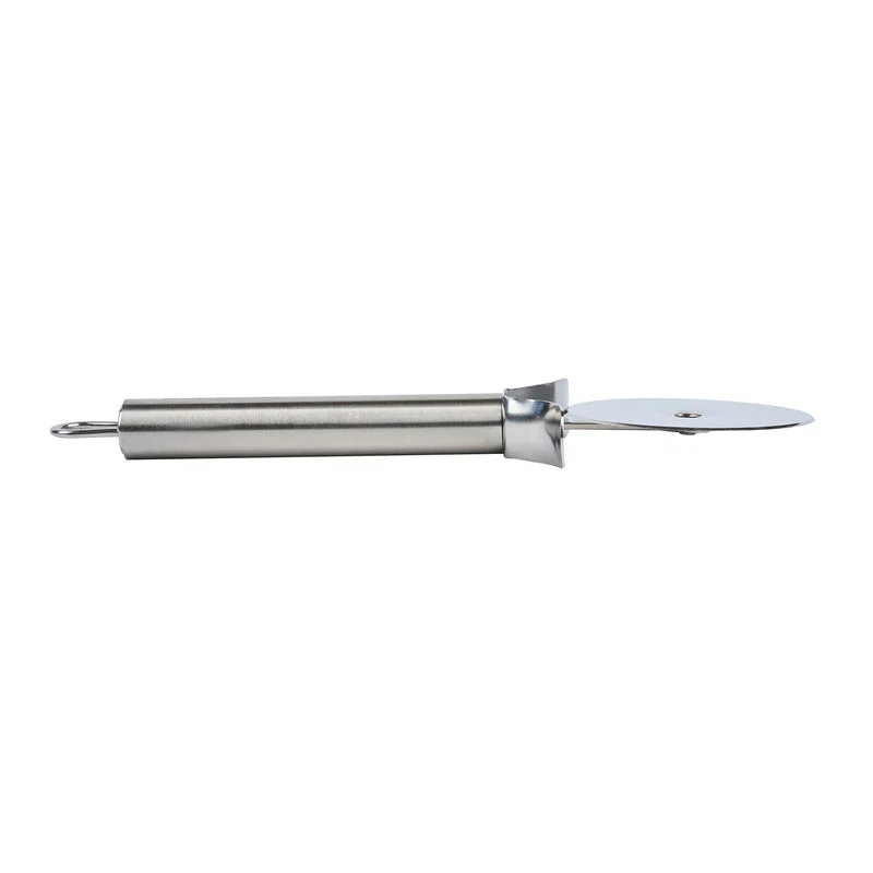 Stainless Steel Pizza Cutter with Protective Finger Guard - Image 4