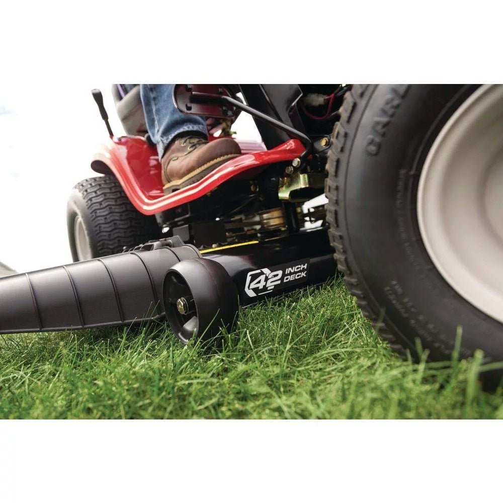 Troy Bilt Bronco 42 in 19 HP Briggs & Stratton Automatic Drive Gas Riding Lawn Tractor with Mow in Reverse - Image 3