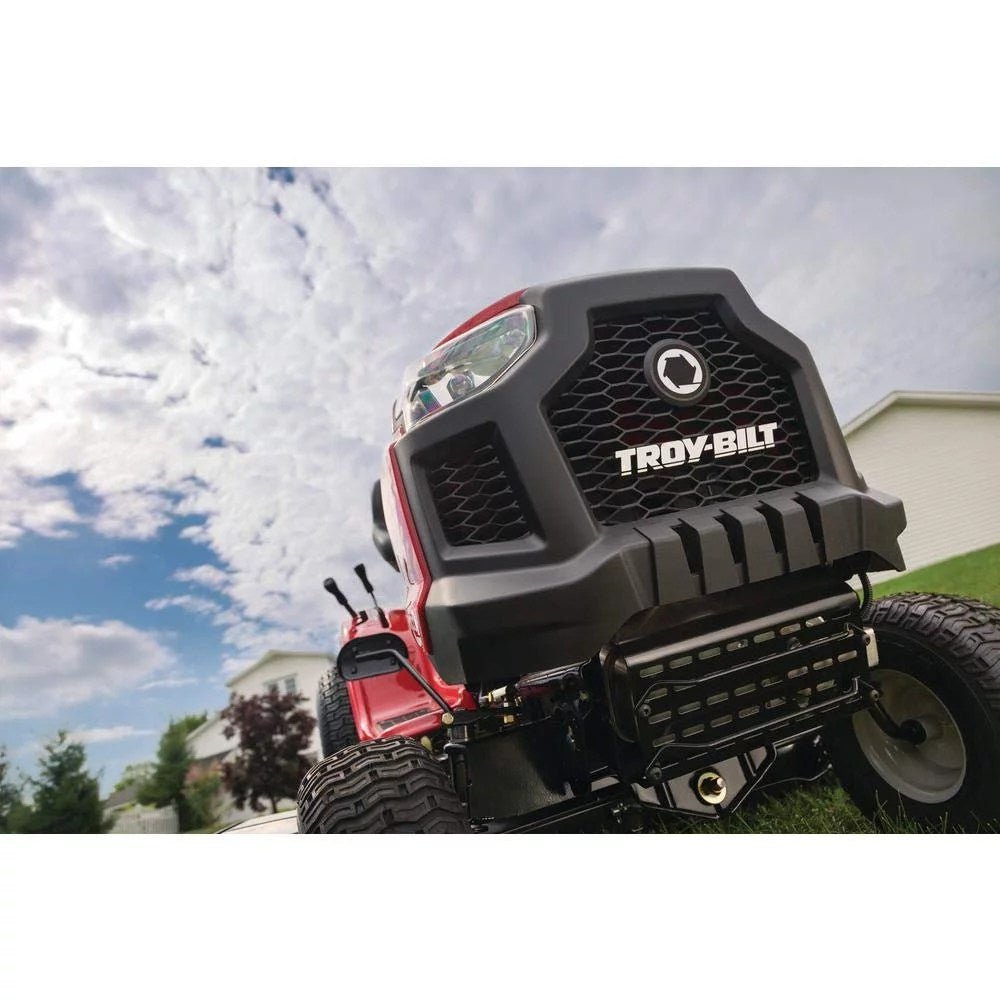 Troy Bilt Bronco 42 in 19 HP Briggs & Stratton Automatic Drive Gas Riding Lawn Tractor with Mow in Reverse - Image 5