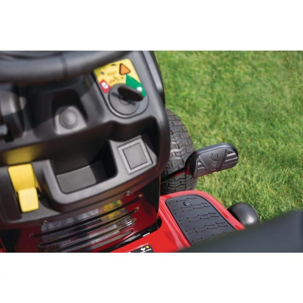 Troy Bilt Bronco 42 in 19 HP Briggs & Stratton Automatic Drive Gas Riding Lawn Tractor with Mow in Reverse - Image 6