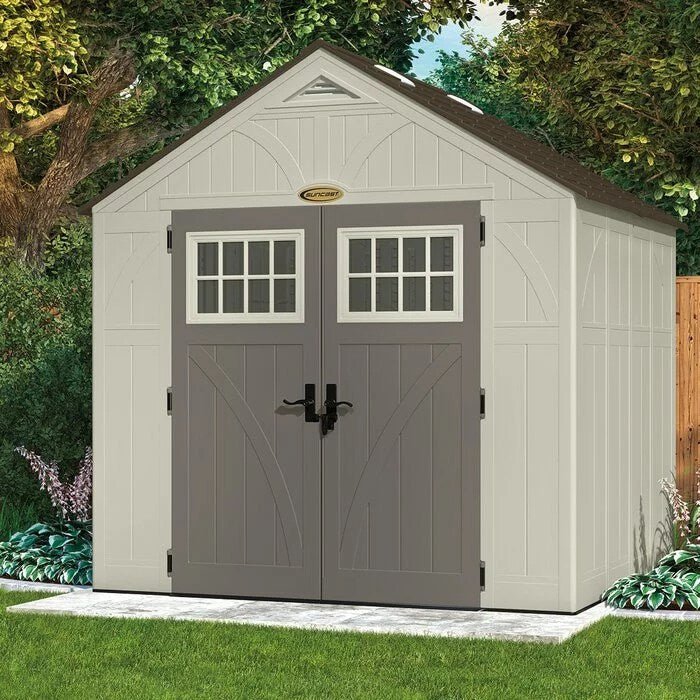 Tremont 8 ft. W x 7 ft. D Resin Storage Shed - Image 2