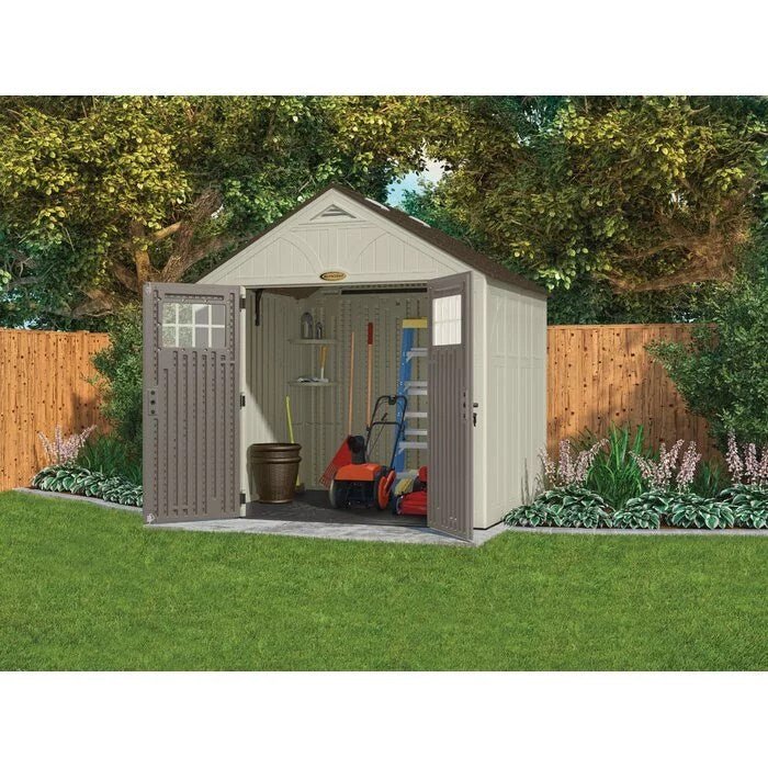 Tremont 8 ft. W x 7 ft. D Resin Storage Shed - Image 3